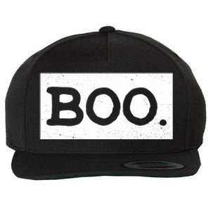 Boo Halloween Festive Wool Snapback Cap