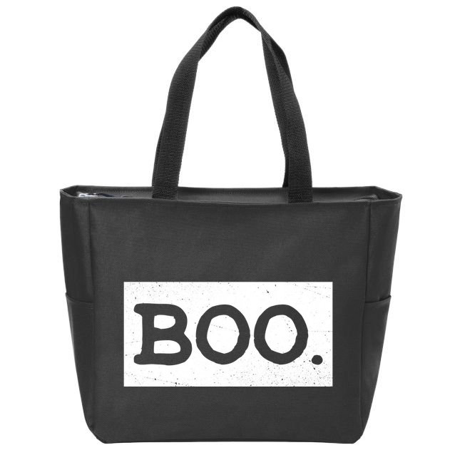 Boo Halloween Festive Zip Tote Bag
