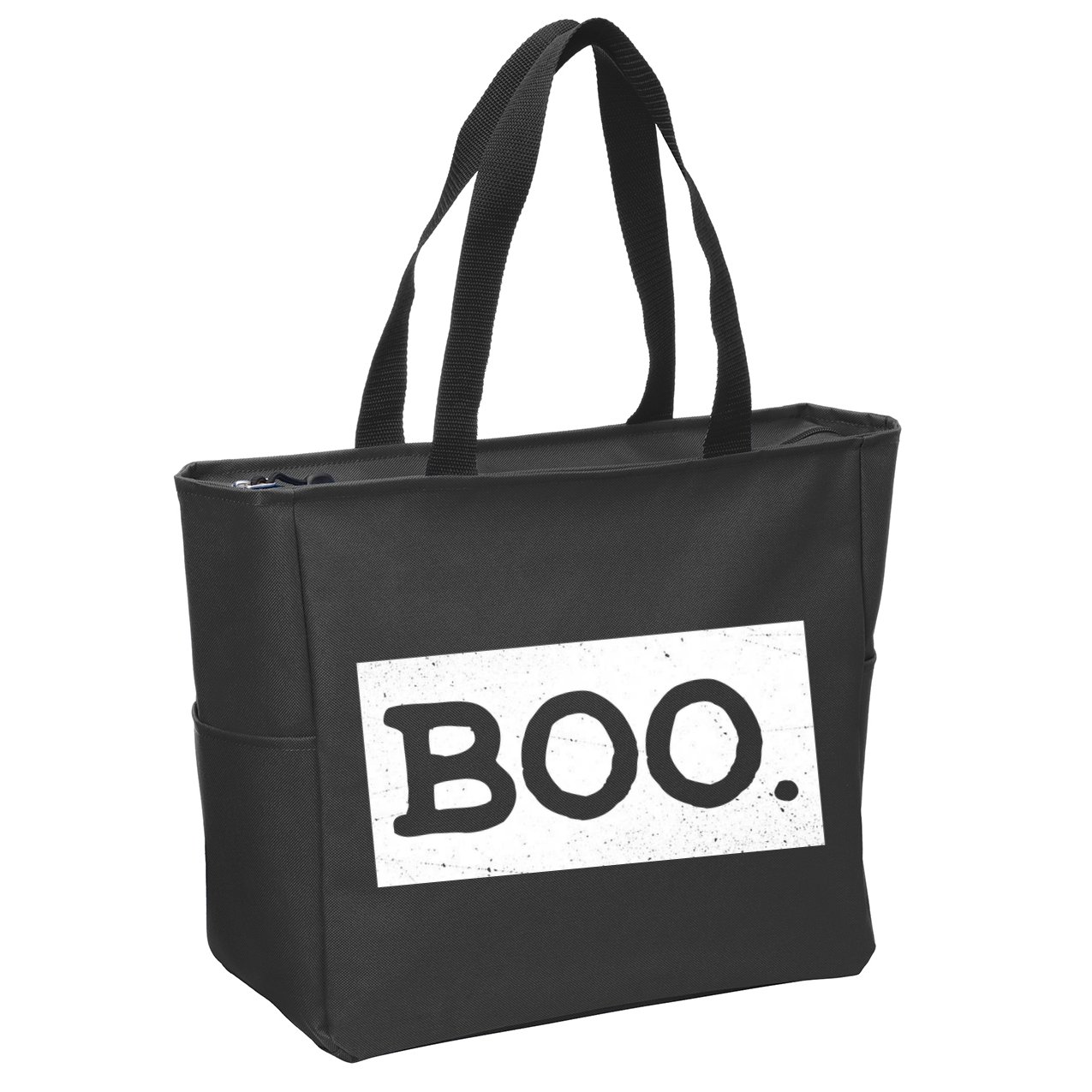 Boo Halloween Festive Zip Tote Bag