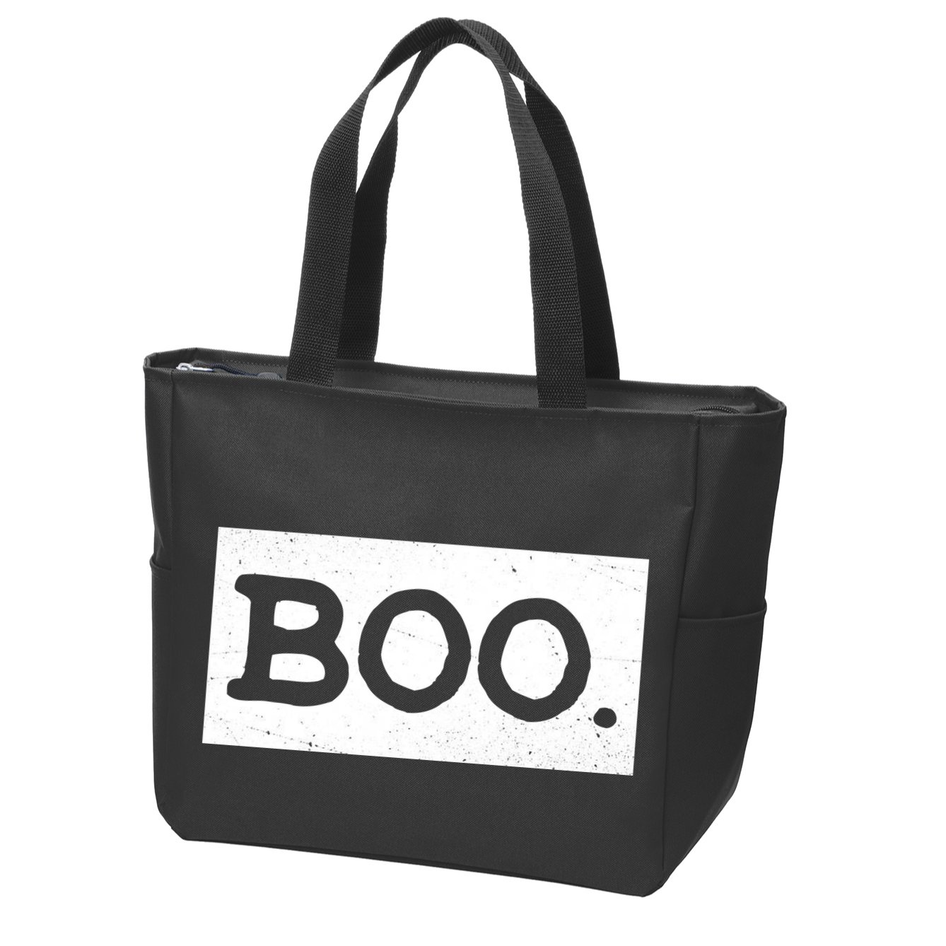 Boo Halloween Festive Zip Tote Bag
