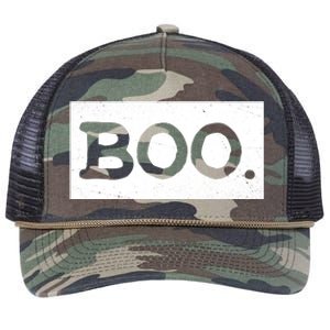 Boo Halloween Festive Retro Rope Trucker Hat Cap