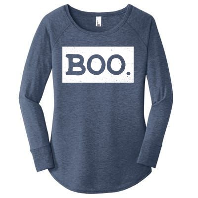 Boo Halloween Festive Women's Perfect Tri Tunic Long Sleeve Shirt