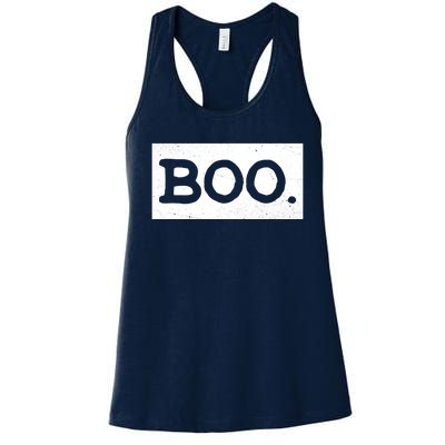 Boo Halloween Festive Women's Racerback Tank