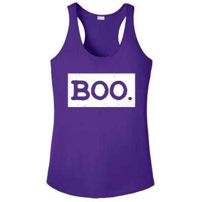 Boo Halloween Festive Ladies PosiCharge Competitor Racerback Tank