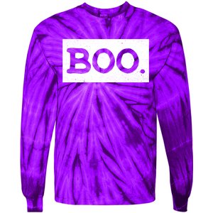 Boo Halloween Festive Tie-Dye Long Sleeve Shirt