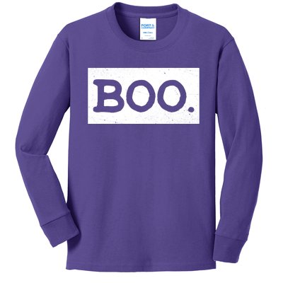 Boo Halloween Festive Kids Long Sleeve Shirt