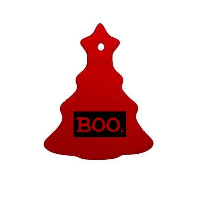 Boo Halloween Festive Ceramic Tree Ornament