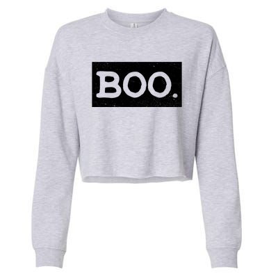 Boo Halloween Festive Cropped Pullover Crew