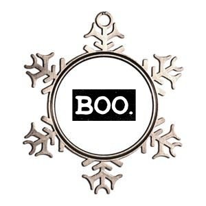 Boo Halloween Festive Metallic Star Ornament