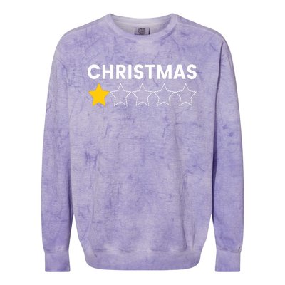 Bah Humbug Funny Christmas With A Star Colorblast Crewneck Sweatshirt