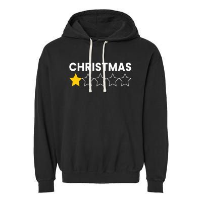 Bah Humbug Funny Christmas With A Star Garment-Dyed Fleece Hoodie