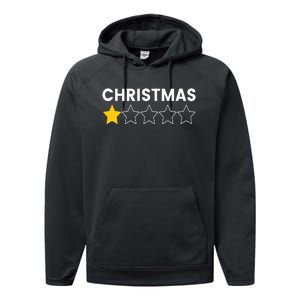 Bah Humbug Funny Christmas With A Star Performance Fleece Hoodie