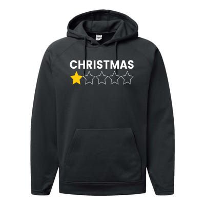 Bah Humbug Funny Christmas With A Star Performance Fleece Hoodie