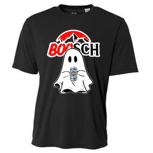 Booschbeer Halloween Funny Ghost Drinking Beer Cooling Performance Crew T-Shirt