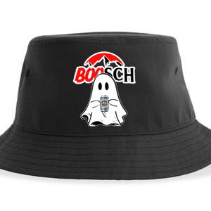 Booschbeer Halloween Funny Ghost Drinking Beer Sustainable Bucket Hat