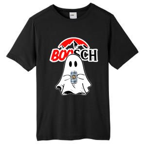 Booschbeer Halloween Funny Ghost Drinking Beer Tall Fusion ChromaSoft Performance T-Shirt