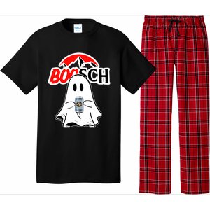 Booschbeer Halloween Funny Ghost Drinking Beer Pajama Set