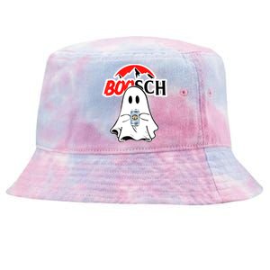 Booschbeer Halloween Funny Ghost Drinking Beer Tie-Dyed Bucket Hat