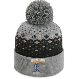 Baseball Halloween Fun Retro Distressed Stylish Graphic Premium The Baniff Cuffed Pom Beanie