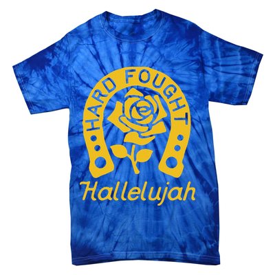 Brandon Hard Fought Hallelujah Praise Jesus Lake Merch Tie-Dye T-Shirt