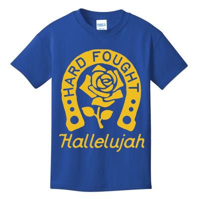 Brandon Hard Fought Hallelujah Praise Jesus Lake Merch Kids T-Shirt