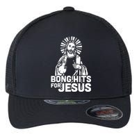 Bong Hits For Jesus I Funny Thc Marijuana Stoner Flexfit Unipanel Trucker Cap