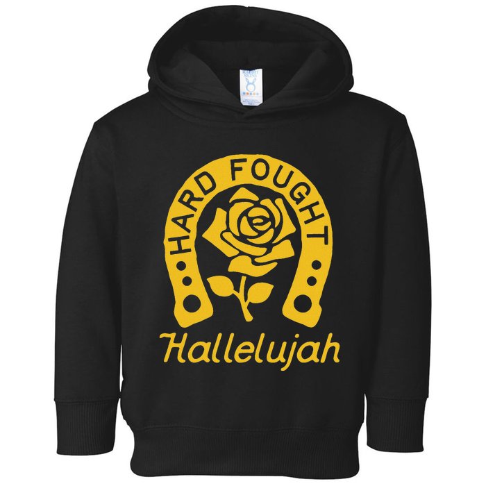 Brandon Hard Fought Hallelujah Praise Jesus Lake Merch Toddler Hoodie