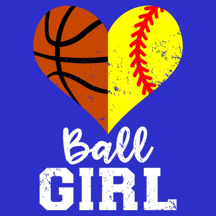Ball Heart Funny Softball Basketball Meaningful Gift Button