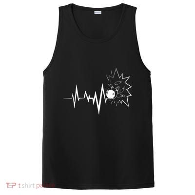 Bowling Heartbeat For Bowling Lovers And Players PosiCharge Competitor Tank
