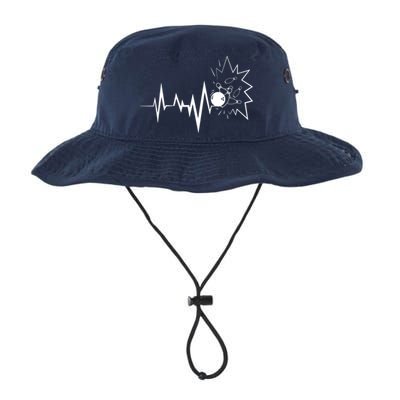 Bowling Heartbeat For Bowling Lovers And Players Bucket Hat