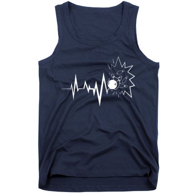 Bowling Heartbeat For Bowling Lovers And Players Tank Top
