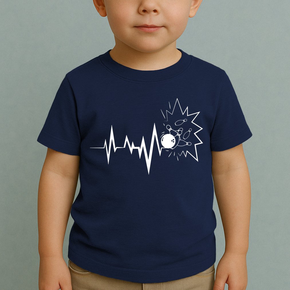 Bowling Heartbeat For Bowling Lovers And Players Toddler T-Shirt