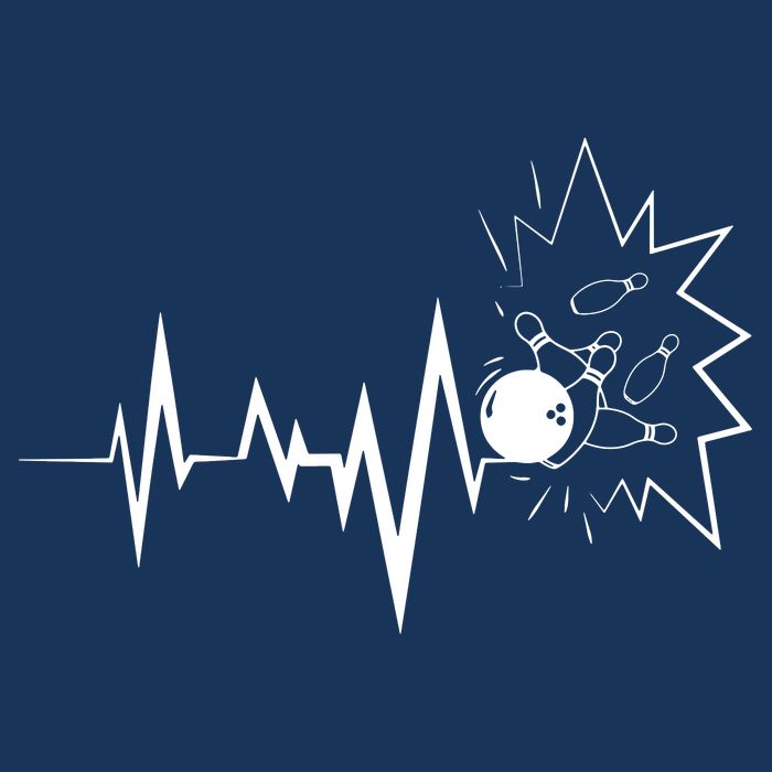 Bowling Heartbeat For Bowling Lovers And Players Womens T-Shirt