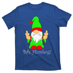 Bah Humbug Funny Grumpy Christmas Scrooge Gnome T-Shirt