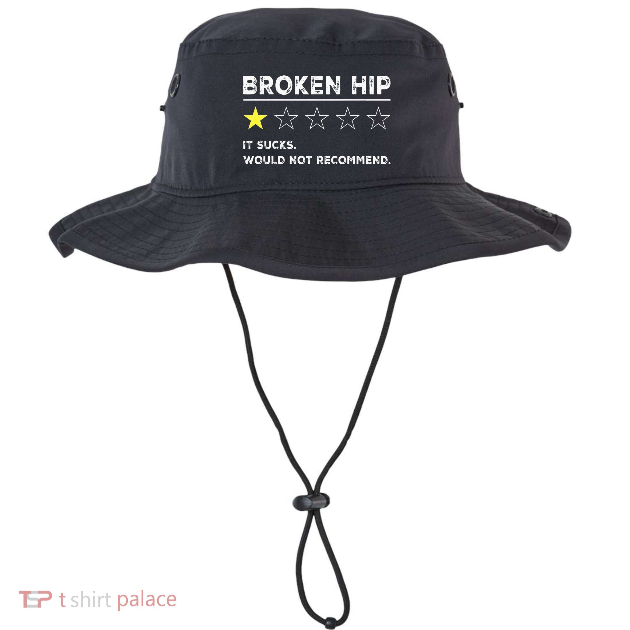 Broken Hip Funny Injury Recovery Get Well Soon Bucket Hat