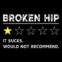 Broken Hip Funny Injury Recovery Get Well Soon Drawstring Bag