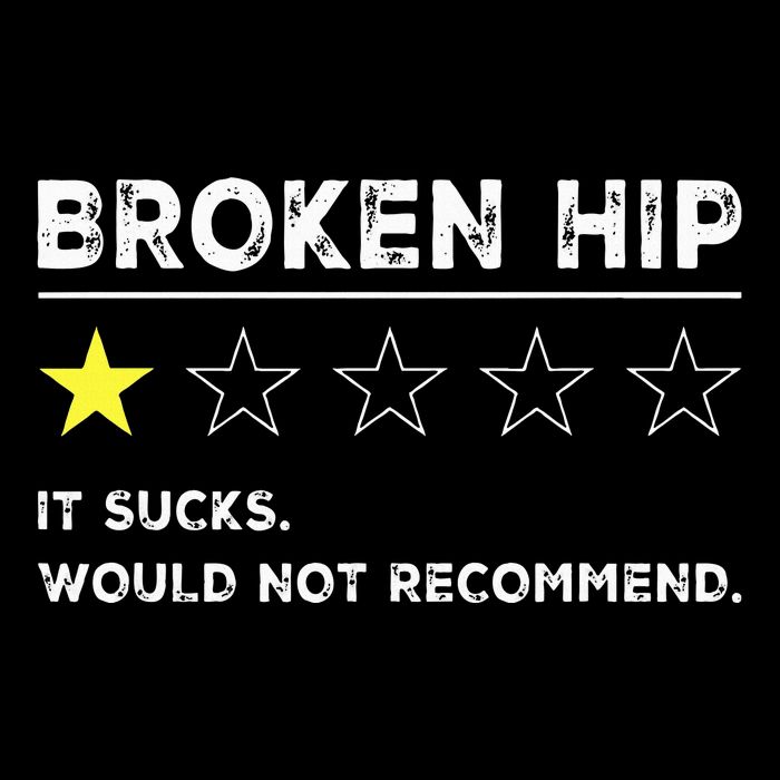 Broken Hip Funny Injury Recovery Get Well Soon Drawstring Bag