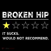 Broken Hip Funny Injury Recovery Get Well Soon Flatbill Hat