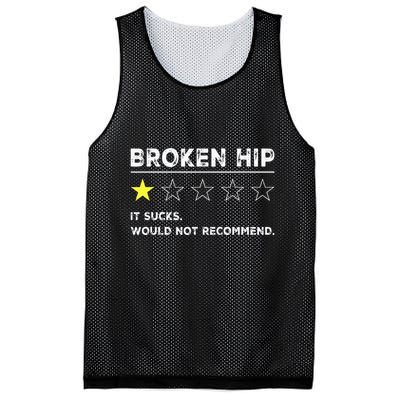 Broken Hip Funny Injury Recovery Get Well Soon Mesh Reversible Basketball Jersey Tank
