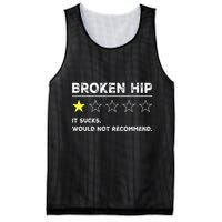 Broken Hip Funny Injury Recovery Get Well Soon Mesh Reversible Basketball Jersey Tank