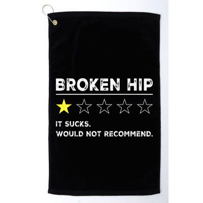 Broken Hip Funny Injury Recovery Get Well Soon Golf Towel