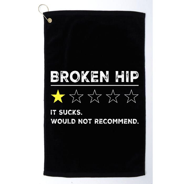 Broken Hip Funny Injury Recovery Get Well Soon Golf Towel