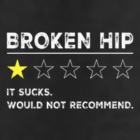 Broken Hip Funny Injury Recovery Get Well Soon Golf Towel