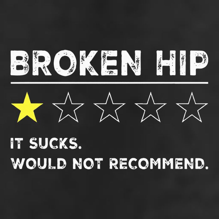 Broken Hip Funny Injury Recovery Get Well Soon Golf Towel