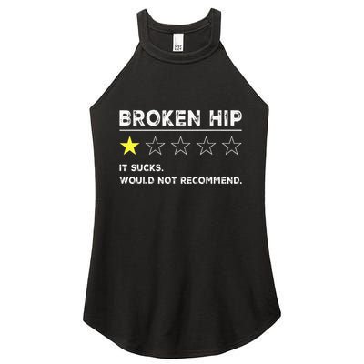 Broken Hip Funny Injury Recovery Get Well Soon Women's Perfect Tri Rocker Tank