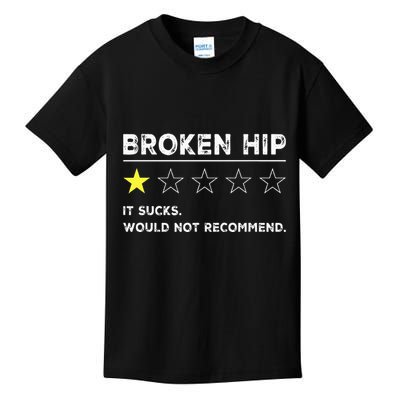 Broken Hip Funny Injury Recovery Get Well Soon Kids T-Shirt