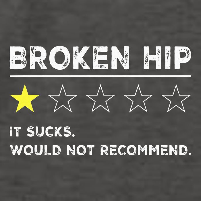 Broken Hip Funny Injury Recovery Get Well Soon Vector Backpack