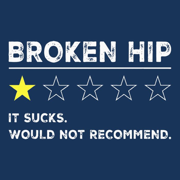 Broken Hip Funny Injury Recovery Get Well Soon Infant Baby Jersey Bodysuit