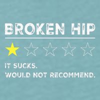 Broken Hip Funny Injury Recovery Get Well Soon Sueded Cloud Jersey T-Shirt