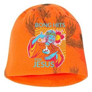 Bong Hits For Jesus I Funny THC Marijuana Stoner Gift Kati - Camo Knit Beanie